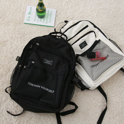 Student Laptop Backpack Backpack School Bag 20s Casual Mesh