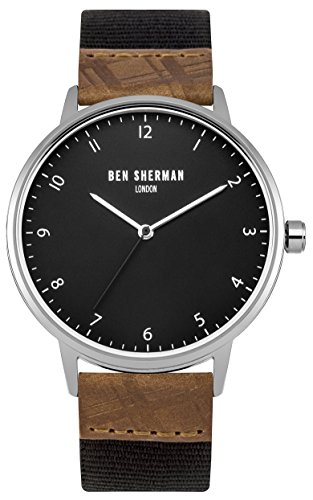 Ben Sherman WB049TE Mens Portobello Heritage Grey and Tan Strap Watch