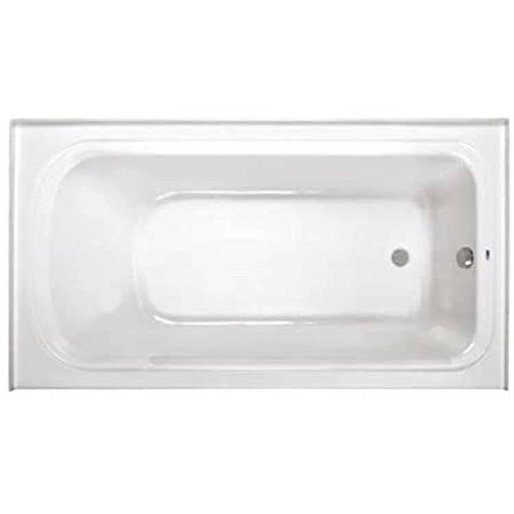 PROFLO PFS6636RSK Hillsboro 66 x 36 Three Wall Alcove Acrylic Soaking Tub with Right Drain and Overflow - White