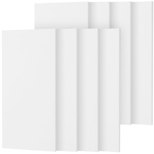 TONOR 8PCS Acoustic Panels, 47.2 x 23.6 x 0.35, Full Self-Adhesive Soundproof Wall Panels, Sound Absorbing Panels for Noise and Echo Reduction, Acoustic Treatment for Studio, Home, Office, White