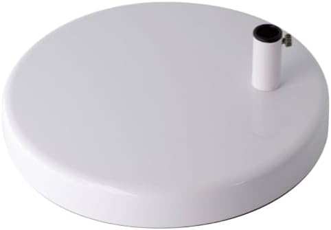 Desk Lamp Base: Round inches Mounting Stand for Desk Lamps,Magnifying Glass with Light,Mic Arm Desk Mount,Swing Arm Desk Lamp,for Home Office,Compatible for lk-1 cl-2 (Silver)