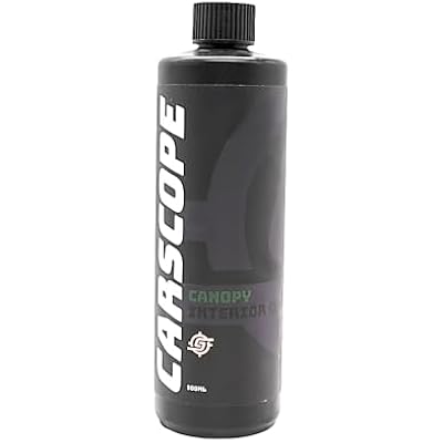 Canopy Interior Cleaner | Fast Acting Soil Release for Plastics Fabrics and Vinyl | Low Residue Streak Free Finish | Safe on Dashboards Consoles Door Panels and Mats | 500 Milliliters