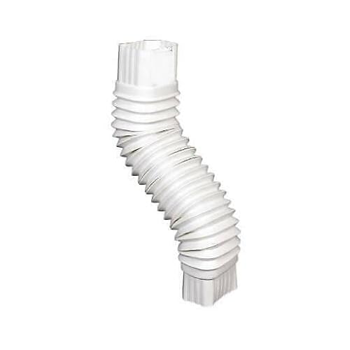 Gutter Flex Elbow, White, 2 x 3-In. Gutter elbow Gutter offset elbow Gutter elbows Gutter flex elbow Gutter flex elbows Gutter downspout elbow Gutter downspout elbows Flex elbow gutter Gutter elbow