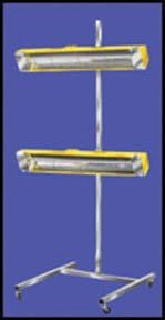 Infratech 14-1005 Medium Wave System Portable Infrared Curing Lamp with Two Heads
