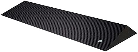 EZ-ACCESS TRANSITIONS Rubber Angled Entry Mat in Black, 1.5" Rise