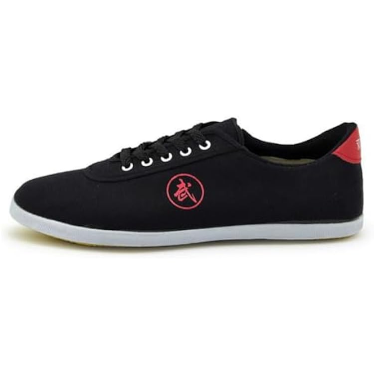 Kungfu Shoes,Taekwondo Shoes,Tai Chi Shoes for Men Non Slip Martial Arts Shoes Women Canvas Tai Chi Kung Fu Training Shoes,Size:32 EU3 US,Color:Black