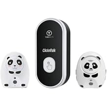 TimeFlys Door Phone, ClicknTalk Audio Wireless Connected With Baby Monitor, Easy Installation, 1000 Feet Range, Weather-Resistant, Energy Saving Design, Portable and Rechargeable Indoor Units