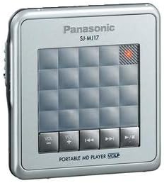 Panasonic SJ-MJ17-S Silver Portable MD Player, Supports MDLP MD Playback Device/MD
