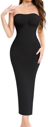 Strapless Shapewear Slip for Under Dresses Full Slip Dress for Women Tummy Control Seamless Body Shaperwear dress