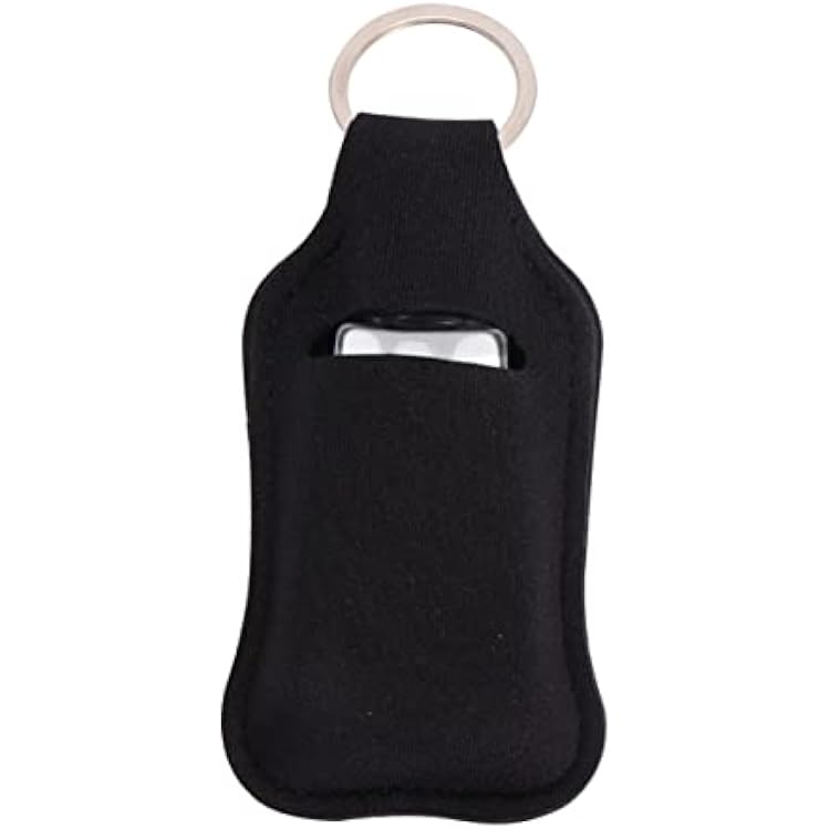 30ml Empty Bottle Keychain Bag Refillable Travel Perfume Bottles Leakproof Hand Cover Set