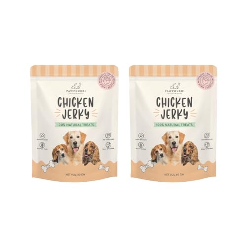 Made with Premium Natural Treats - Chicken Jerky Treats Suitable for All Sized Dogs & Breeds Chicken Jerky, 5.64 OZ