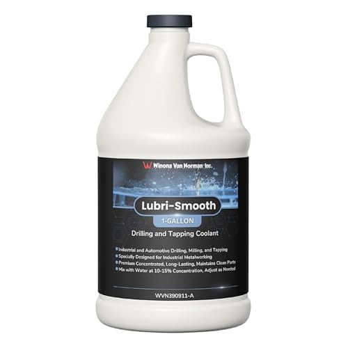 Lubri-Smooth Drilling and Tapping Coolant - Premium Concentrated Lubricant - Advanced Semisynthetic Water-Soluble Fluid 1 Gallon