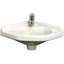 Corner Wall-Hung Basin 19-7/8" W x 15-7/8" D x 8" H