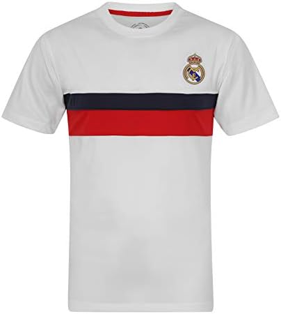 Real Madrid FC Official Soccer Gift Mens Poly Training Kit T-Shirt