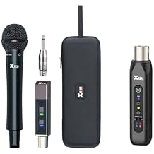 Xvive P3 Wireless XLR Bluetooth Receiver Bundle Xvive M5 Handheld Wireless Microphone System