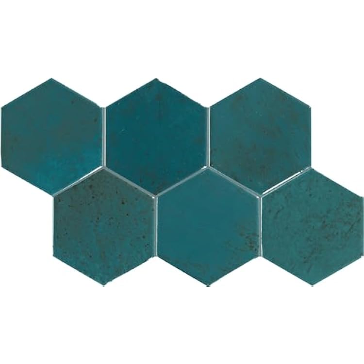 Daltile Mesmerist 4 Hexagon Ceramic Wall Tile in Mystique 30 PC Per Carton 3 SQFT Per Carton