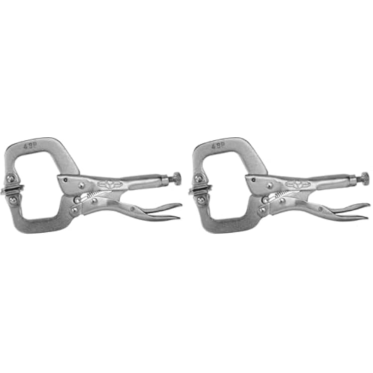 IRWIN VISE-GRIP C Clamp, Locking with Swivel Pads, 4-inch 165 Pack of 2