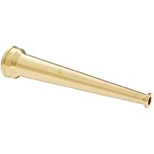 Dixon Valve BN15 Brass Fire Equipment, Plain Hose Nozzle, 1-1/2" NPSH, 10" Length, 1/2" Orifice