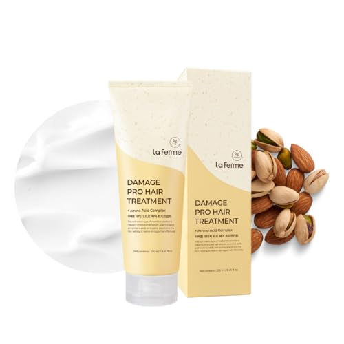 Damage Pro Hair Treatment with Organic ingredient, Provide Nutrition, Soften & Moisturize hair, Sulfate & Paraben free, for Women & Men, 8.45 Fl Oz, Pear & Freesia