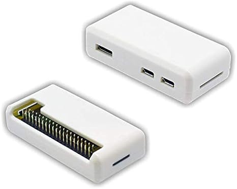 SB Raspberry Pi Zero Case - **Access to All Ports ** Mounted in 30 Seconds Open and Closed (White)