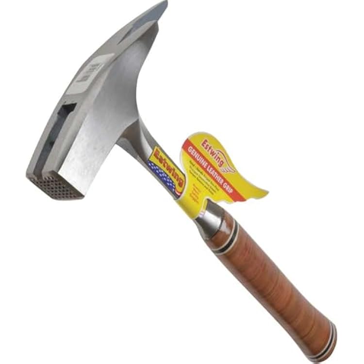 ESTWING Latthammer - 21 oz USA Made Magnetic Milled Face with German Pattern Design & Genuine Leather Grip - E239MM