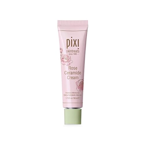 Pixi Beauty Rose Ceramide Hydrating Face Cream | Rose Infused Ceramide Daily Moisturizer | Ultra Rich Barrier Repair Cream for Radiant & Supple Skin Care | 1.70 Fl Oz