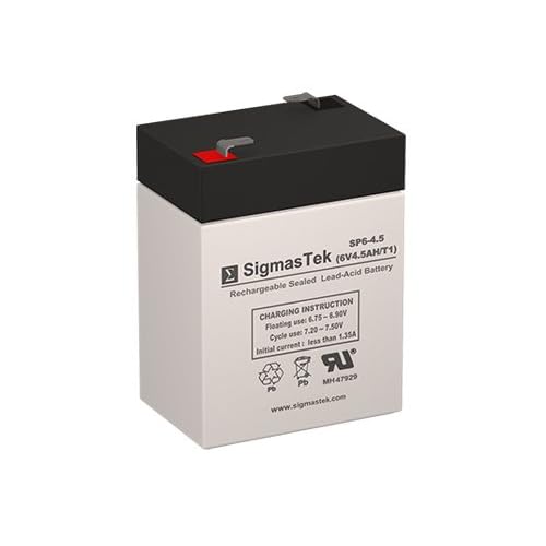 SigmasTek AJC C4.5S Replacement Battery - 6 Volt 4.5 AH F1 Terminal