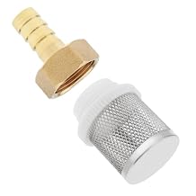 14mm Stainless Steel Filter Copper Tube Joint, PNXKTXO Inline Mesh Screen Pipeline Garden Hose Strainer for Pool, Irrigation Sprayer Pump Filtering