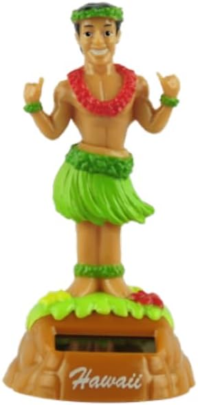 Shaka Hula Man Solar Dashboard Doll
