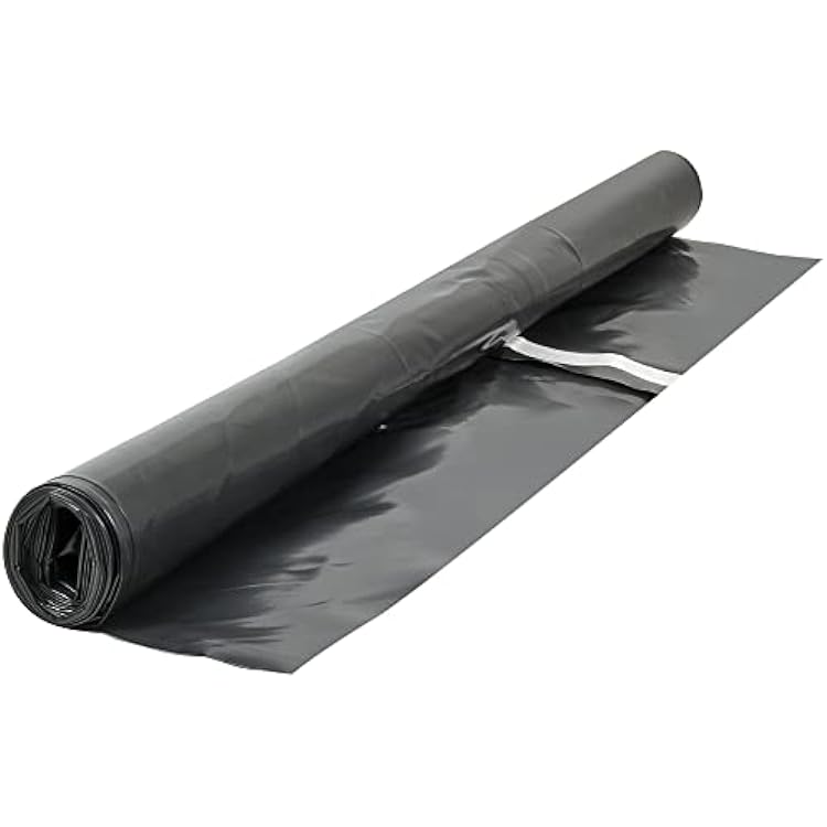 ROBERTS 70-115 Moisture Barricade Underlayment Film, for Vinyl, Laminate SPC, Engineered Wood Floors, 6 mil. Thick, Polyethylene, 120 Sq. Foot Roll, Black
