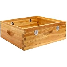 Bee Hive Winter Quilt Box Beeswaxed Coated for 8 Frame Langstroth Bee Hive, Assembled Quilt Box for Bees Winter Beekeeping Supplies