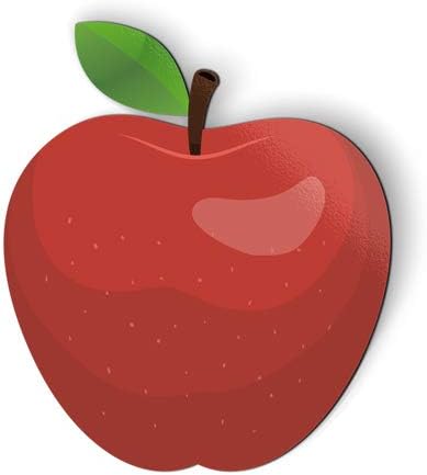 Apple Magnet for Car, Fridge, Locker, 3 in | Durable, Waterproof, For Car or Home Use, Strong Magnet, Flexible Magnetic Vinyl