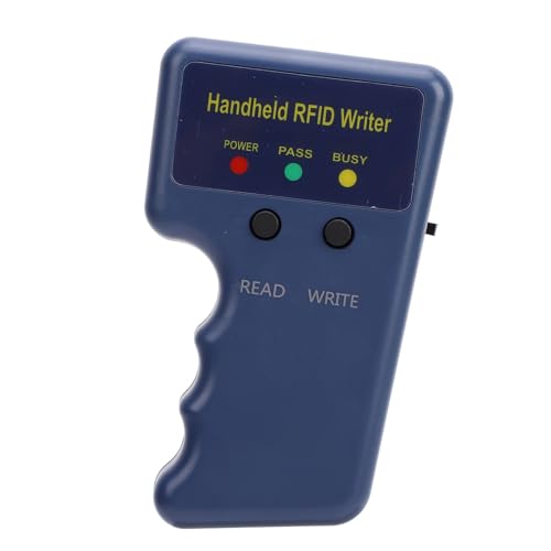 125Khz RFID Copier, Handheld ID Copier RFID Writer Portable ID Card Duplicator with 5Pcs T5577 Keychains, 5Pcs T5577 Cards, ID Card Reader for Access Control Cards