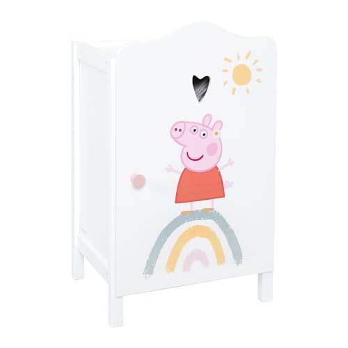 Peppa Pig Doll Clothes Wardrobe - White Lacquered Wood by Roba