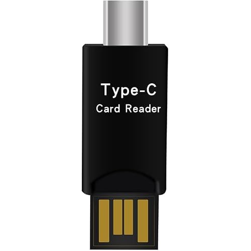 Micro SDTF Card Reader, USB C to Micro SD Memory Card Reader Adapter, OTG Card Reader Compatible with MacBook, Laptops, Android Phones