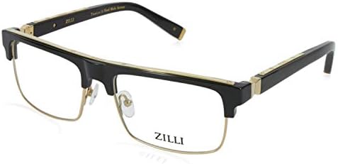 ZILLI 60005 C01 Eyeglasses for Men Rectangular Titanium Eyewear Acetate Frame