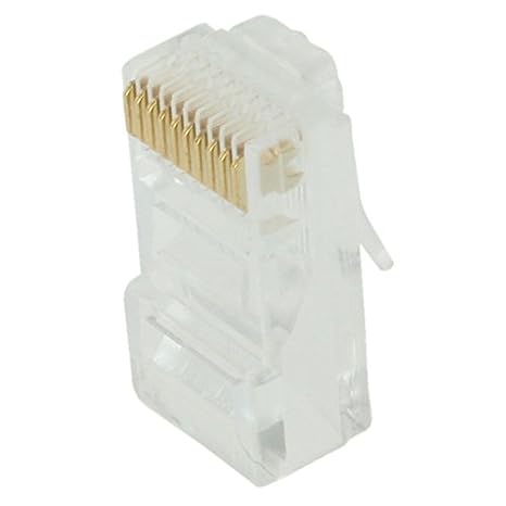 RiteAV - RJ50 10p10c Modular Connector (for Flat Cable, Stranded) (Crimp) 10 PCS Pack