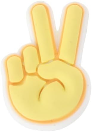 Crocs Jibbitz Peace and Love Shoe Charms | Jibbitz for Crocs, Peace Hand Sign, Small