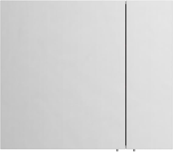 VitrA Shift T20 Mirrored Bathroom Cabinet 81006, 80 cm, Right Lid, Bright White