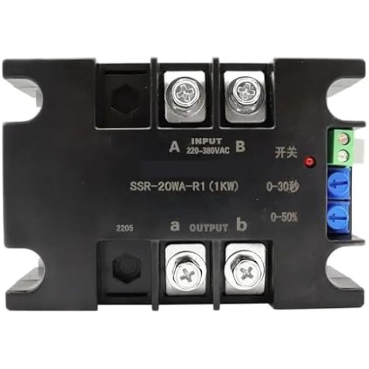 220V Single-Phase Intelligent Motor Soft Starter Soft Start Module Soft Start 50-60HZ Compatible 2468KWSSR-20WA-R11KW