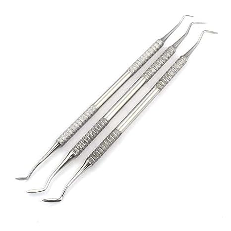 Dental HOLLENBACK 1/2, 3, 3S Wax Carvers Amalgam Double Ended Plugger Restorative 3 Pieces Instruments Set by G.S Online Store