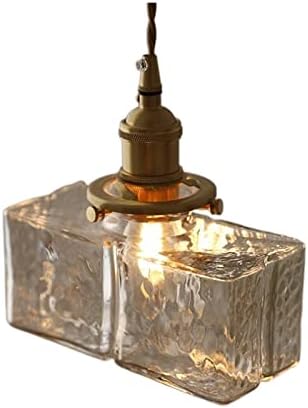 Retro Glass Chandelier Nordic Minimalist Bedside Light Luxury Creative Restaurant Balcony Porch Brass Lamp Living Room Ceiling Lighting Illumi