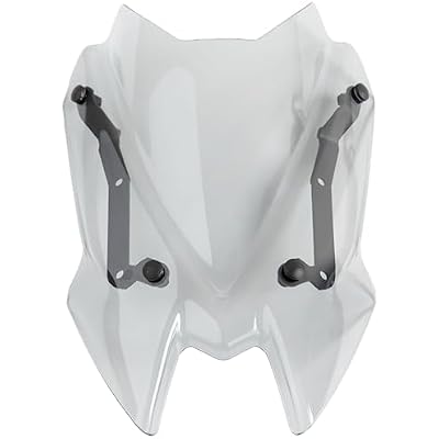 Motorcycle Windshield Double Bubble Windscreen for Z900 Z 900 2020 2021 2022 2023 2024 Flyscreen Screen Visor Deflector, Light Smoke