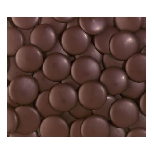E. Guittard 55% Blended Premium Cocoa Semisweet Dark Chocolate Wafers, 25 lb - Gourmet Baking & Confectionery