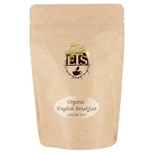 Organic English Breakfast Tea Loose Leaf 16oz Pouch | Full Bodied and Smooth Morning Blend | Traditional Black Tea from Sri Lanka China and Tanzania | English Tea Store