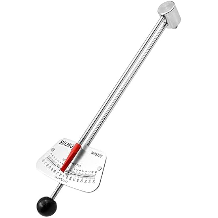 MILMUMU 14 Drive Beam Torque Wrench Precision Instrument-Compatible with SAE and MM Bicycle and Automotive Wrench -0-80 Inch-Pounds, 0-9 Newton Meters