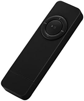 Portable USB Sport U Disk Mini Mp3 Music Player Support 32GB TF Card(Black)
