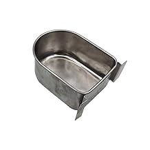 Parrot Parakeet Cockatiel Cage Food Box Water Cup Stainless Steel Pet Bird Feeding Feeder Bowl Birdcage Accessories