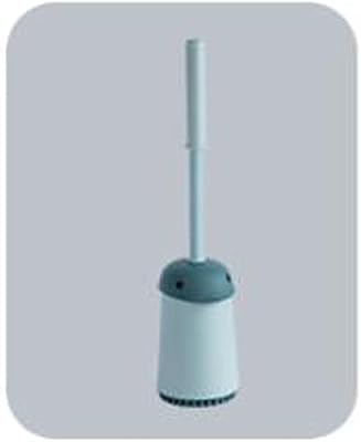 YYDS Toilet Brush Toilet Brush and Holder with Lid Quick Drying Long Handle Clean Soft Bristles DurableSize:9.5cm,Material:PPPBT Wool for Cleaning Color : Blue