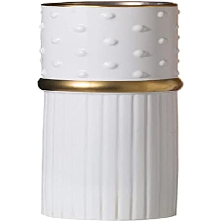 LQX Sculpture Vase HBSDF White Ceramic Vases, Creative Home Decoration Desktop Vases Room Dried Flowers Tall Vases Modern Pottery Arts Vases Crafts Size : 13  40CM